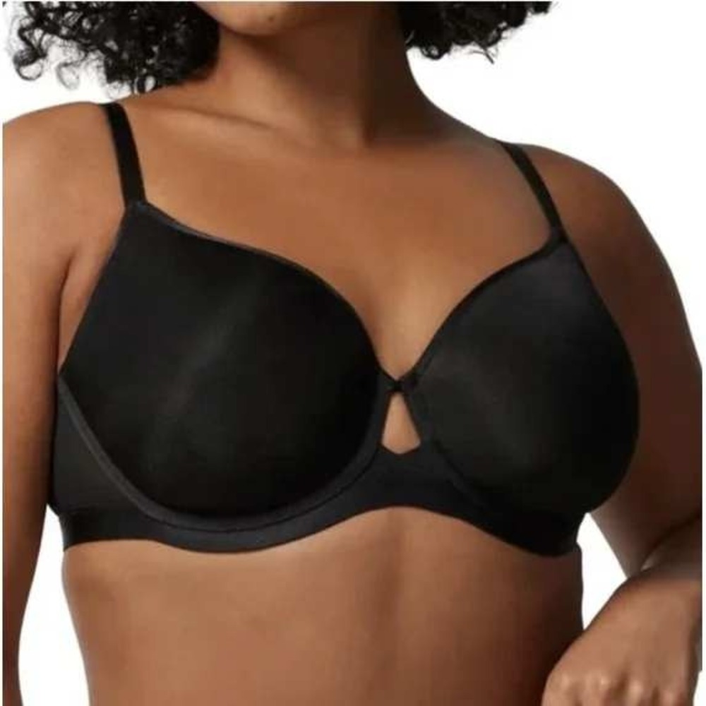 Soma Womens Lightest Lift Smooth Bra Size 36DDD Black Underwire Convertible